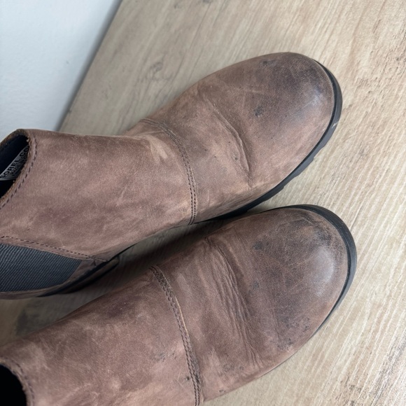 Sorel Women's Emelie Chelsea Boots Waterproof Blackened Brown Size 8.5 - Picture 3 of 10